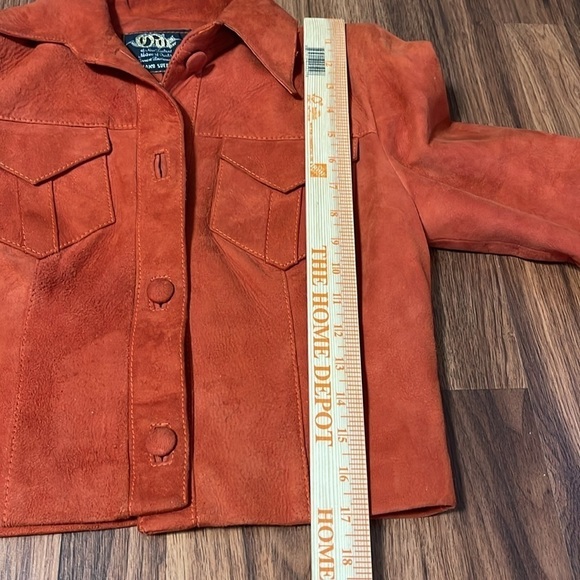 RARE Vintage ODE lamb suede 2pc Skirt set size S - Picture 7 of 14